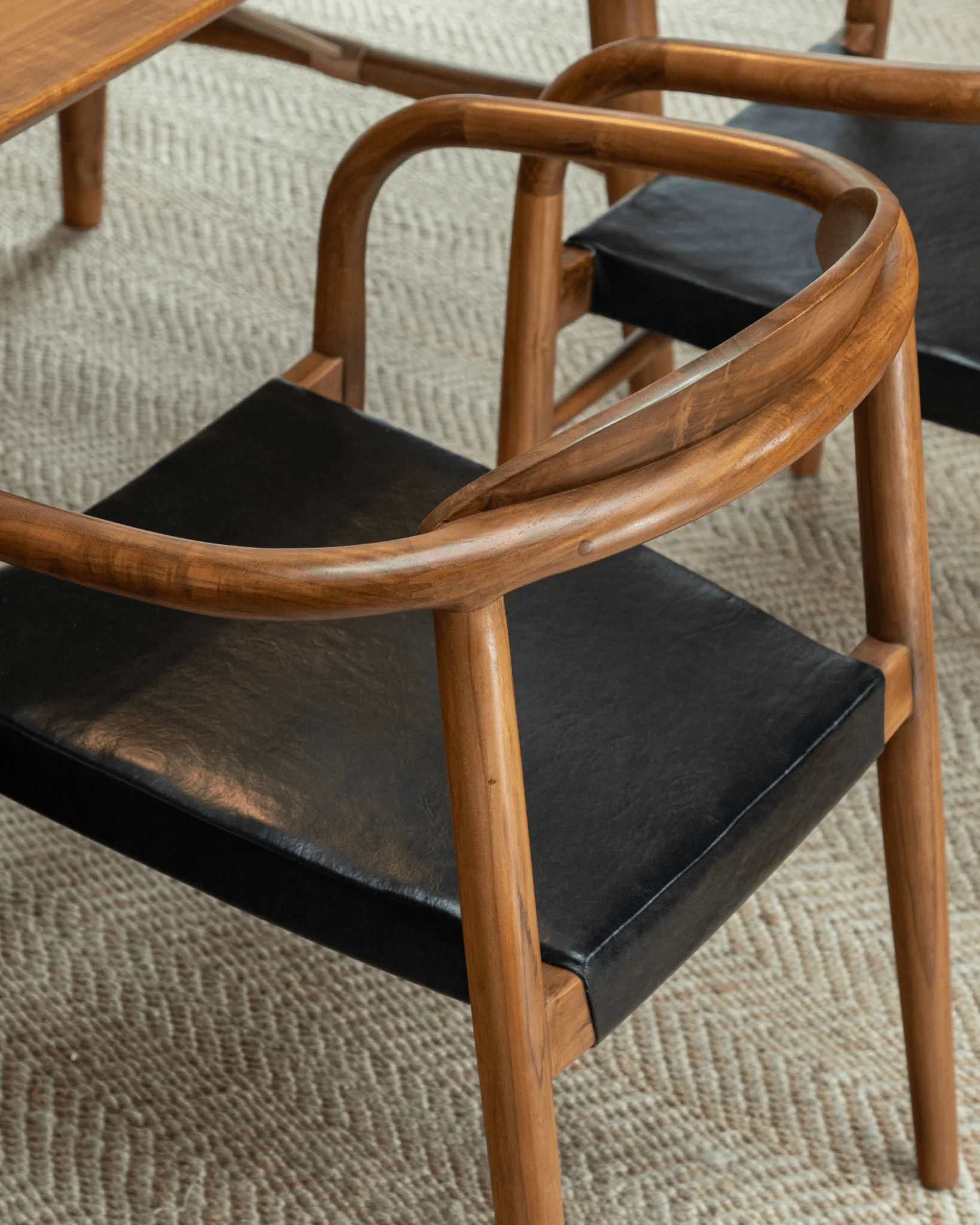 Crescent Leather Chair - Image 11