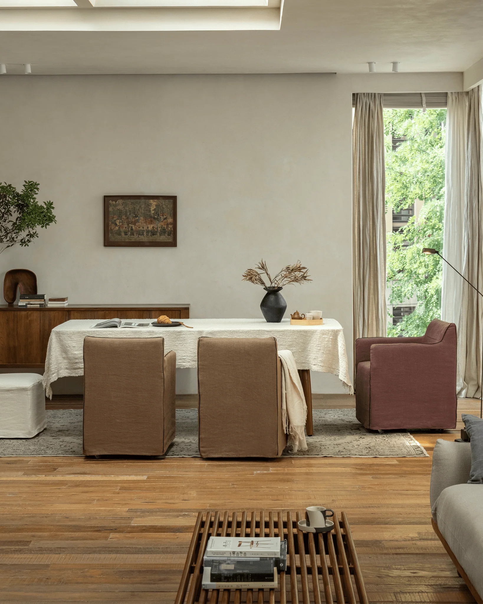 Ducy Linen Slipcover Chair - Image 5