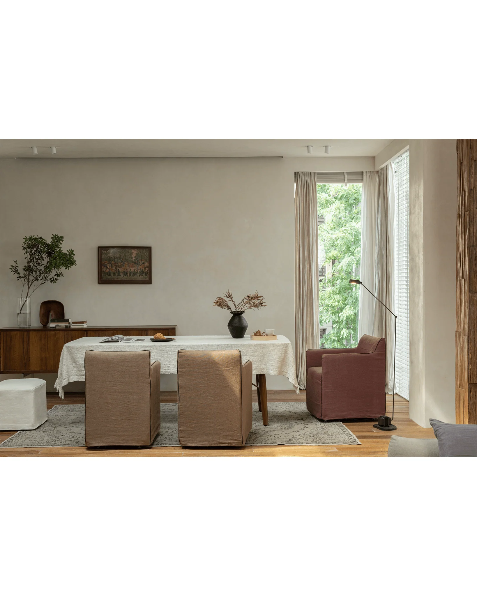 Ducy Linen Slipcover Chair - Image 6