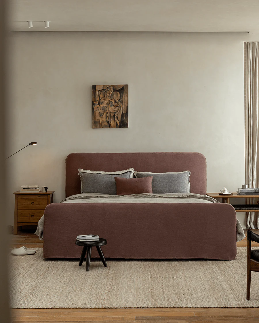 Guni Slipcover Linen Bed - Image 13