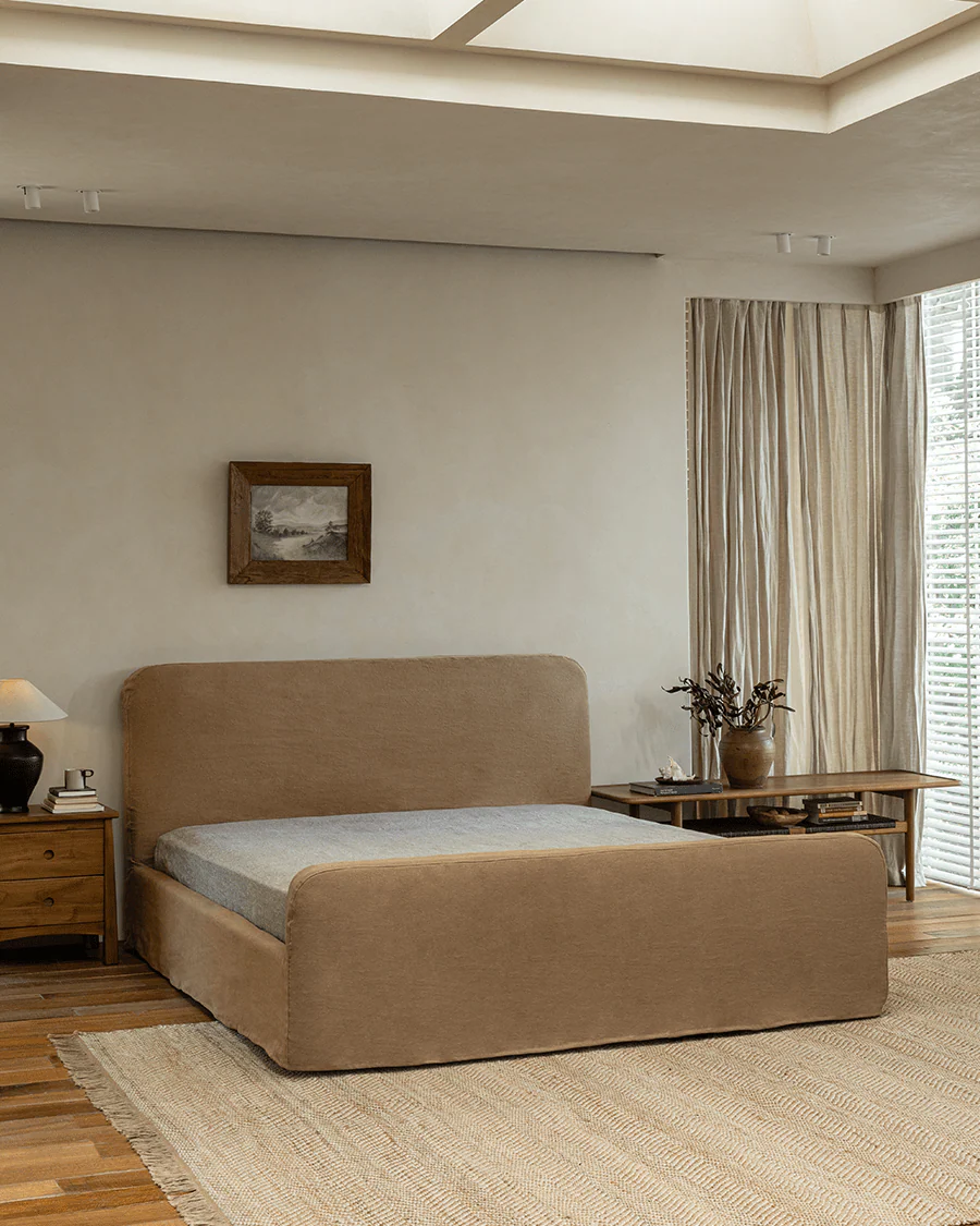 Guni Slipcover Linen Bed - Image 14