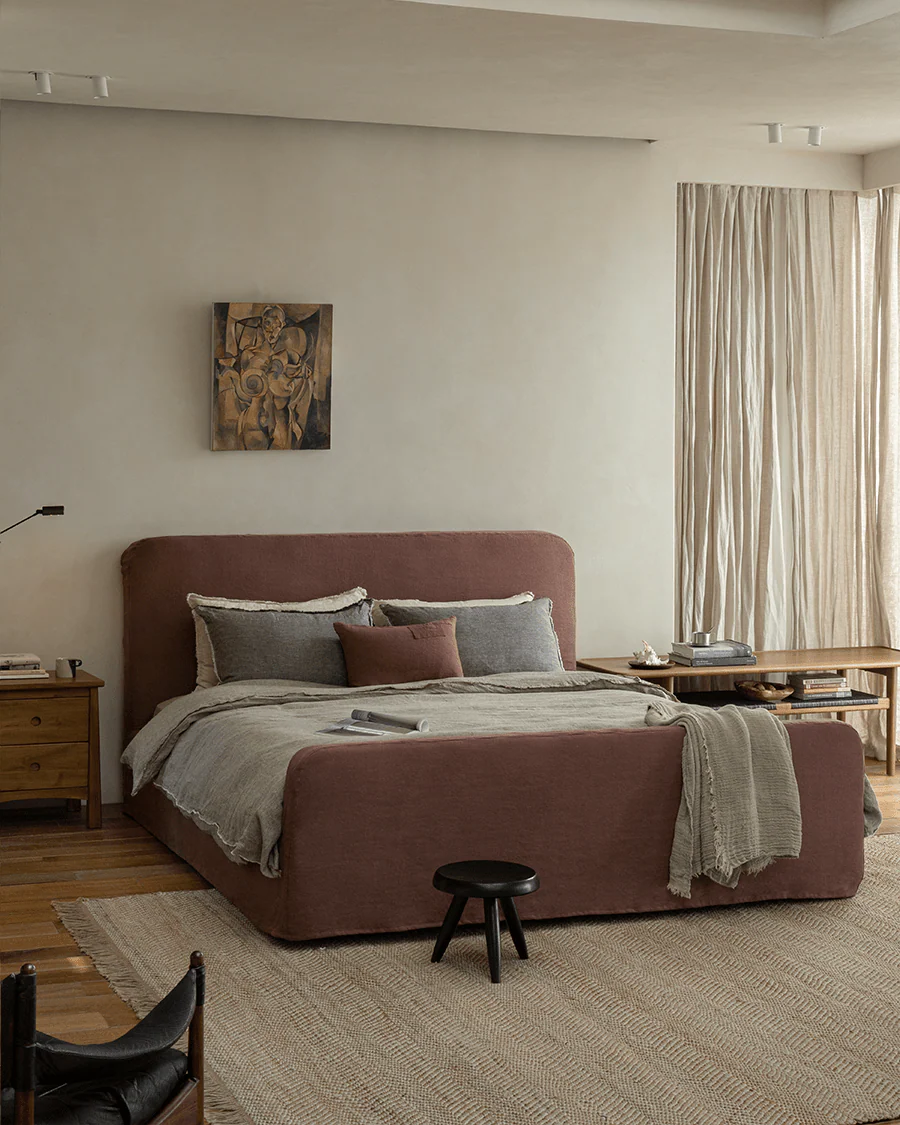 Guni Slipcover Linen Bed - Image 16