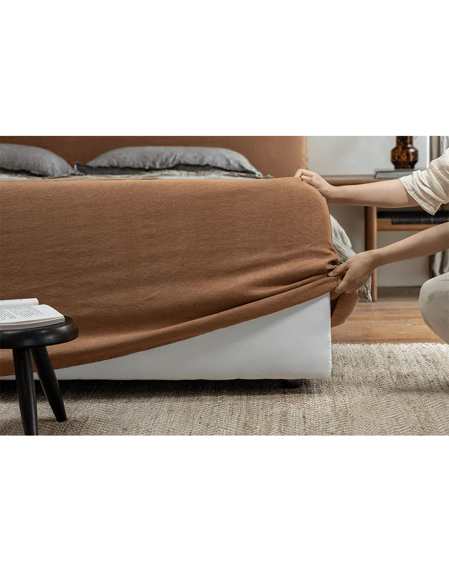 Guni Slipcover Linen Bed - Image 19