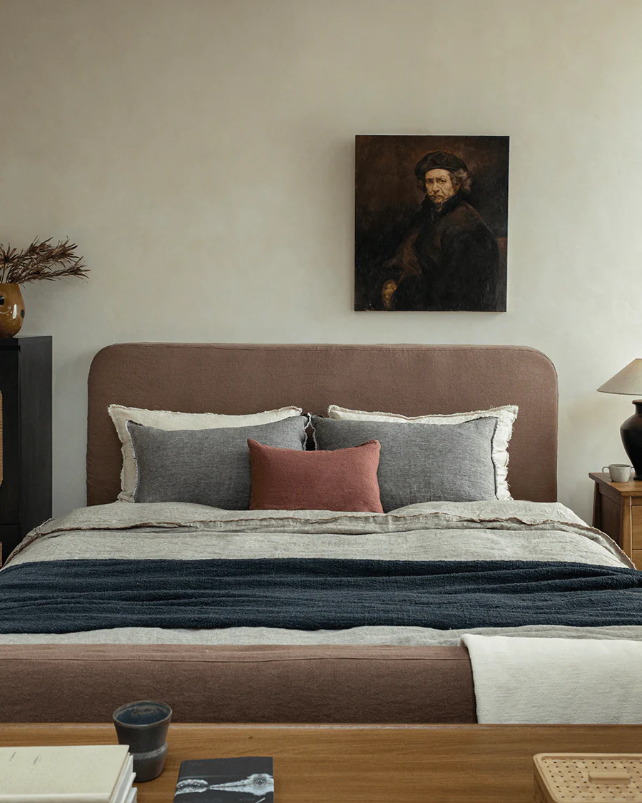 Guni Slipcover Linen Bed - Image 7