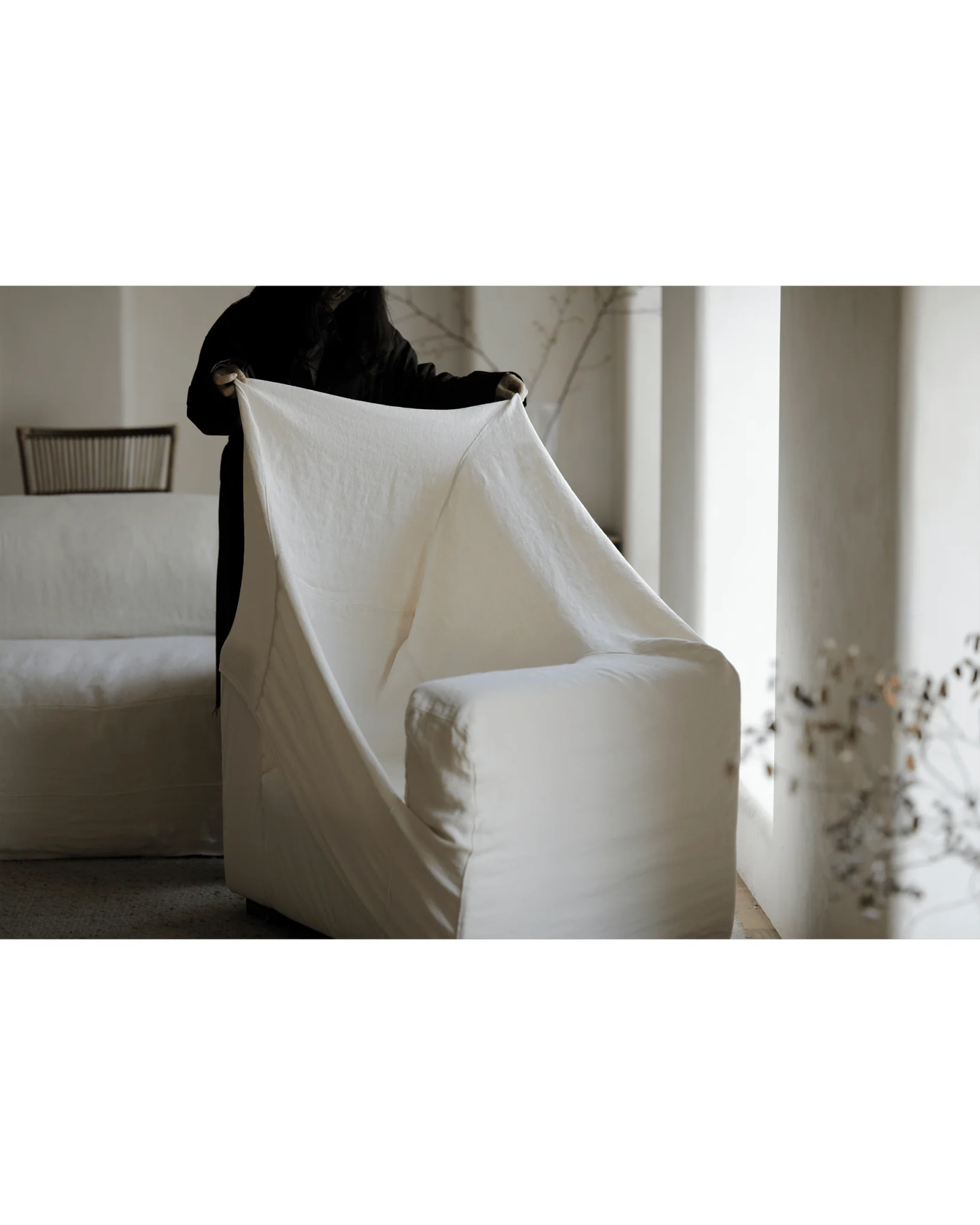 Lea Slipcover Armchair - Image 10