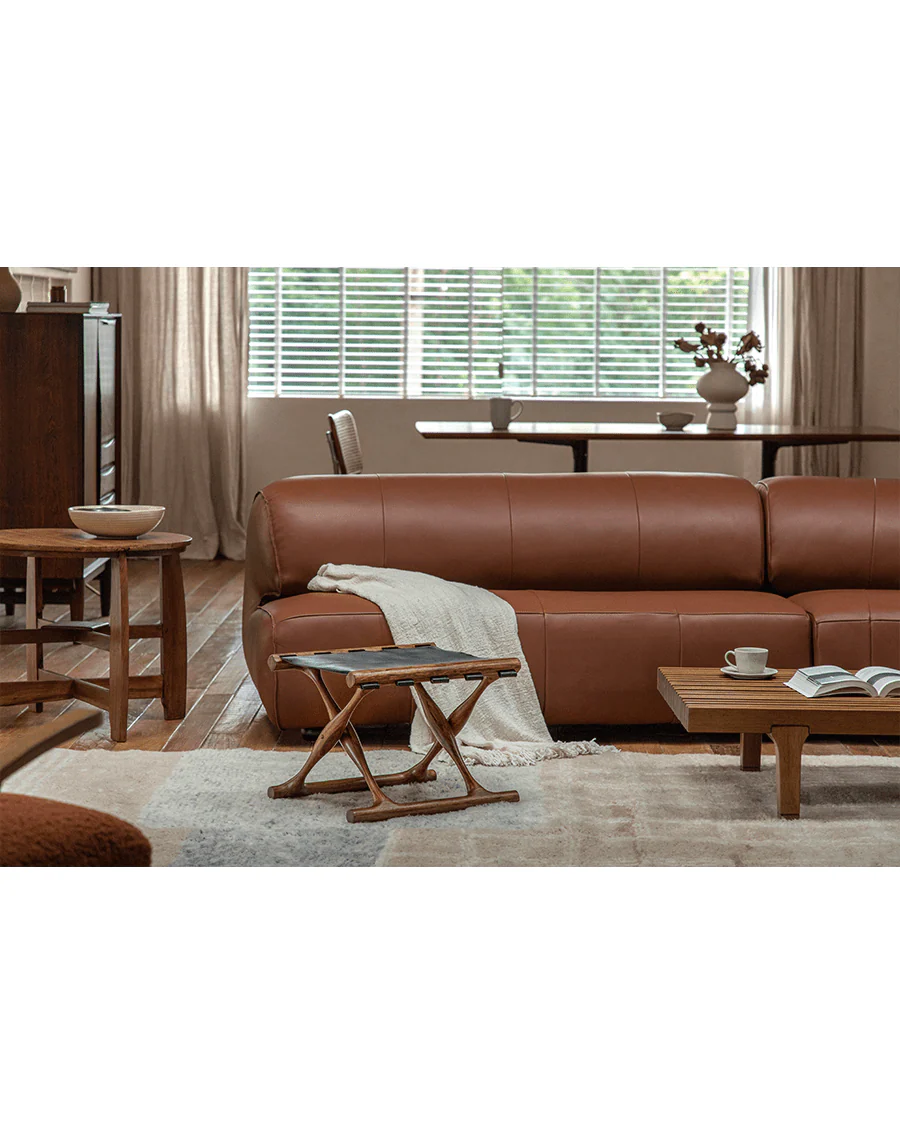 Maverick Leather Stool - Image 10