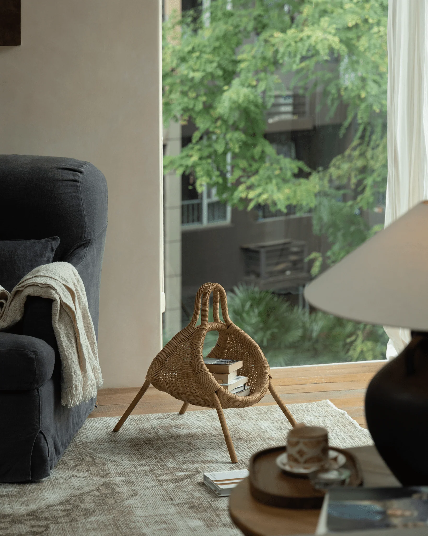 Molly Rattan Storage Basket - Image 5