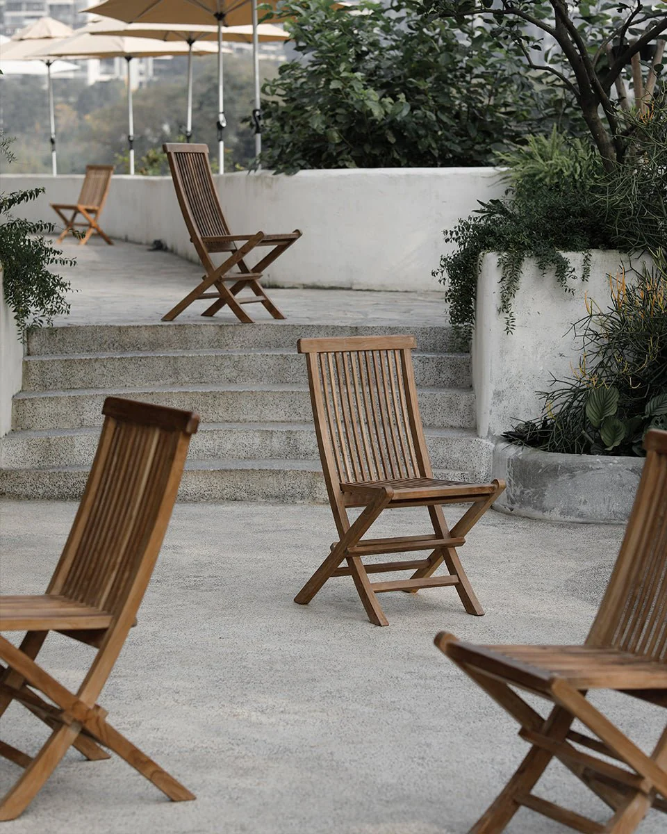 Outdoor Folding Dining Chair - Image 4