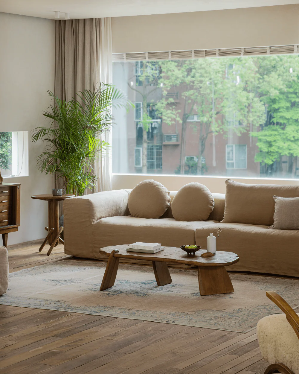 Rustic Driftwood Coffee Table - Image 3