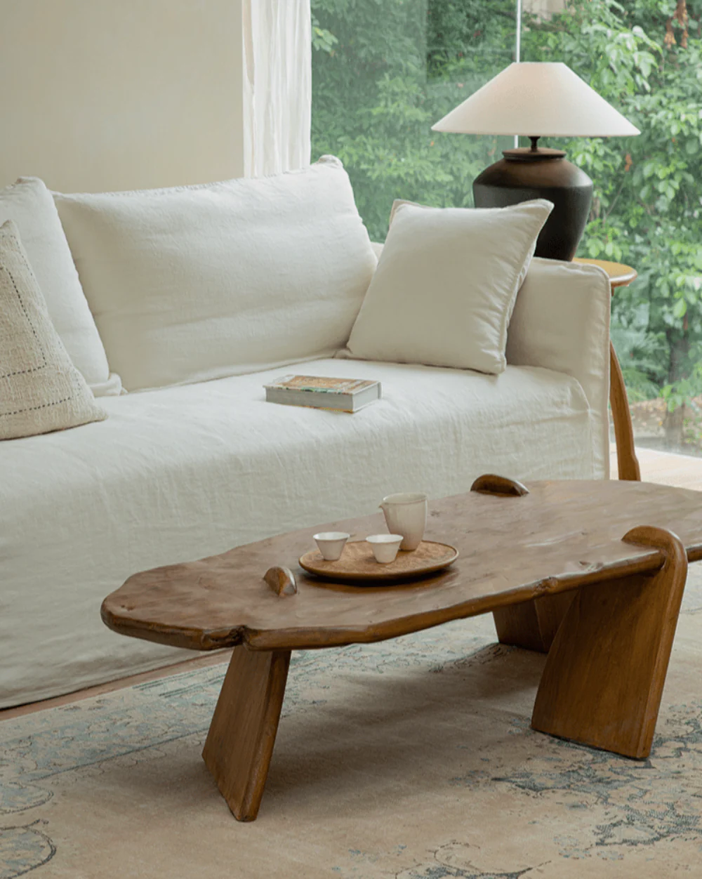 Rustic Driftwood Coffee Table - Image 7