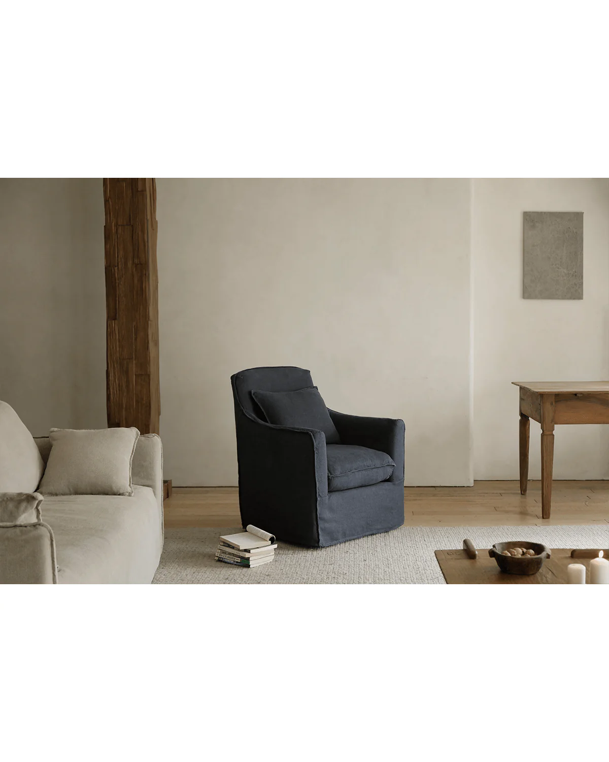 Sola Slipcovered Armchair - Image 11