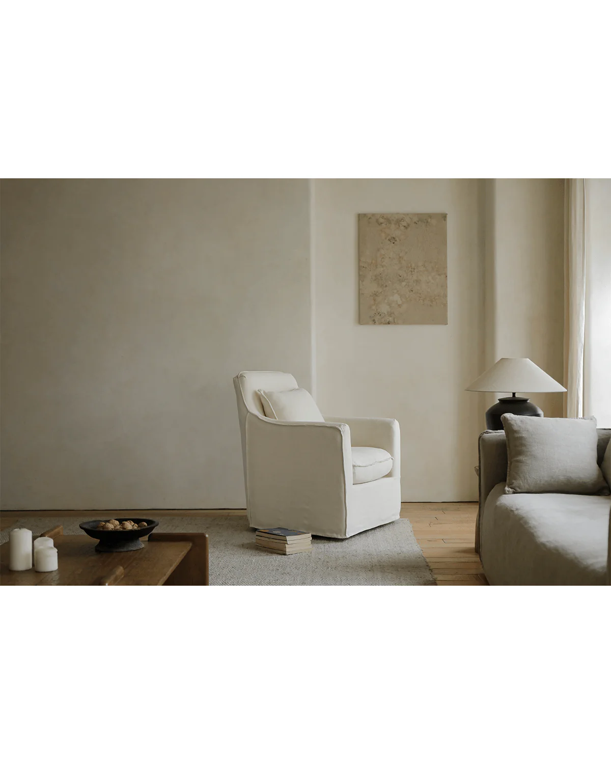 Sola Slipcovered Armchair - Image 13