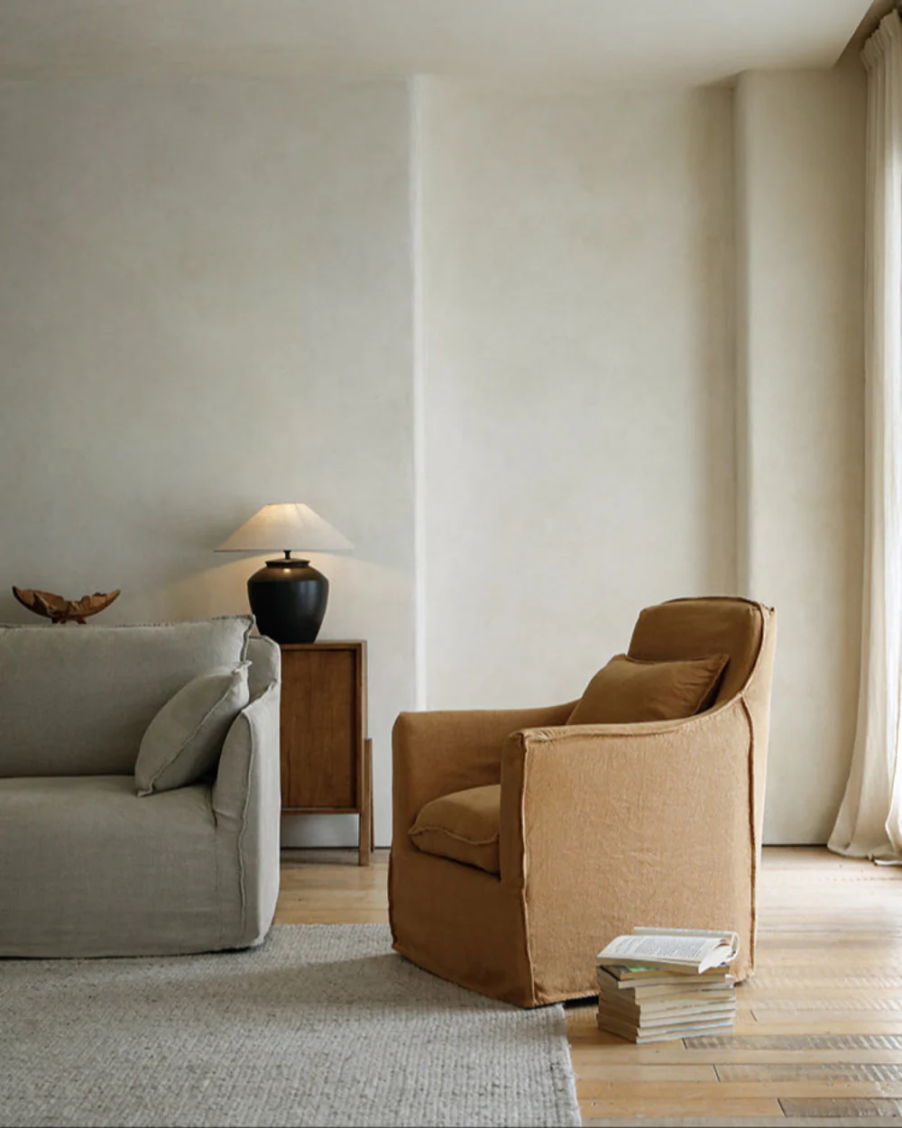 Sola Slipcovered Armchair - Image 3