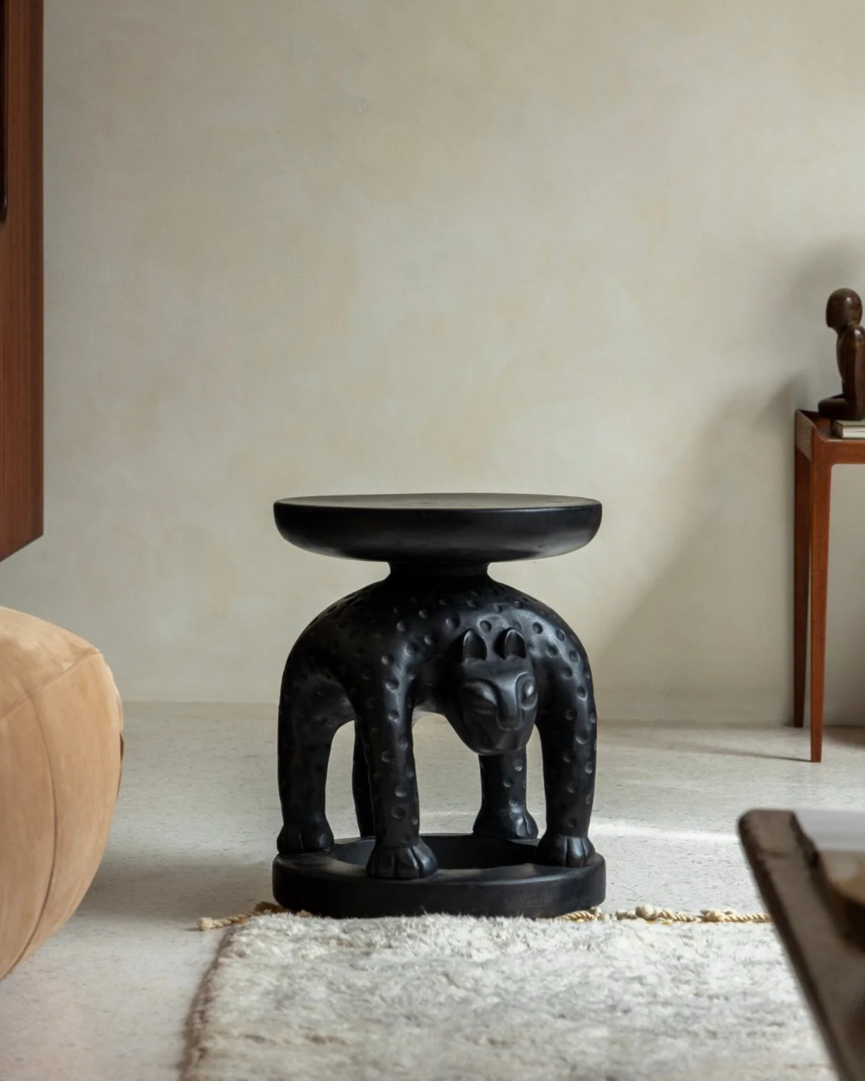 Tribal Sculptural End Table - Image 3