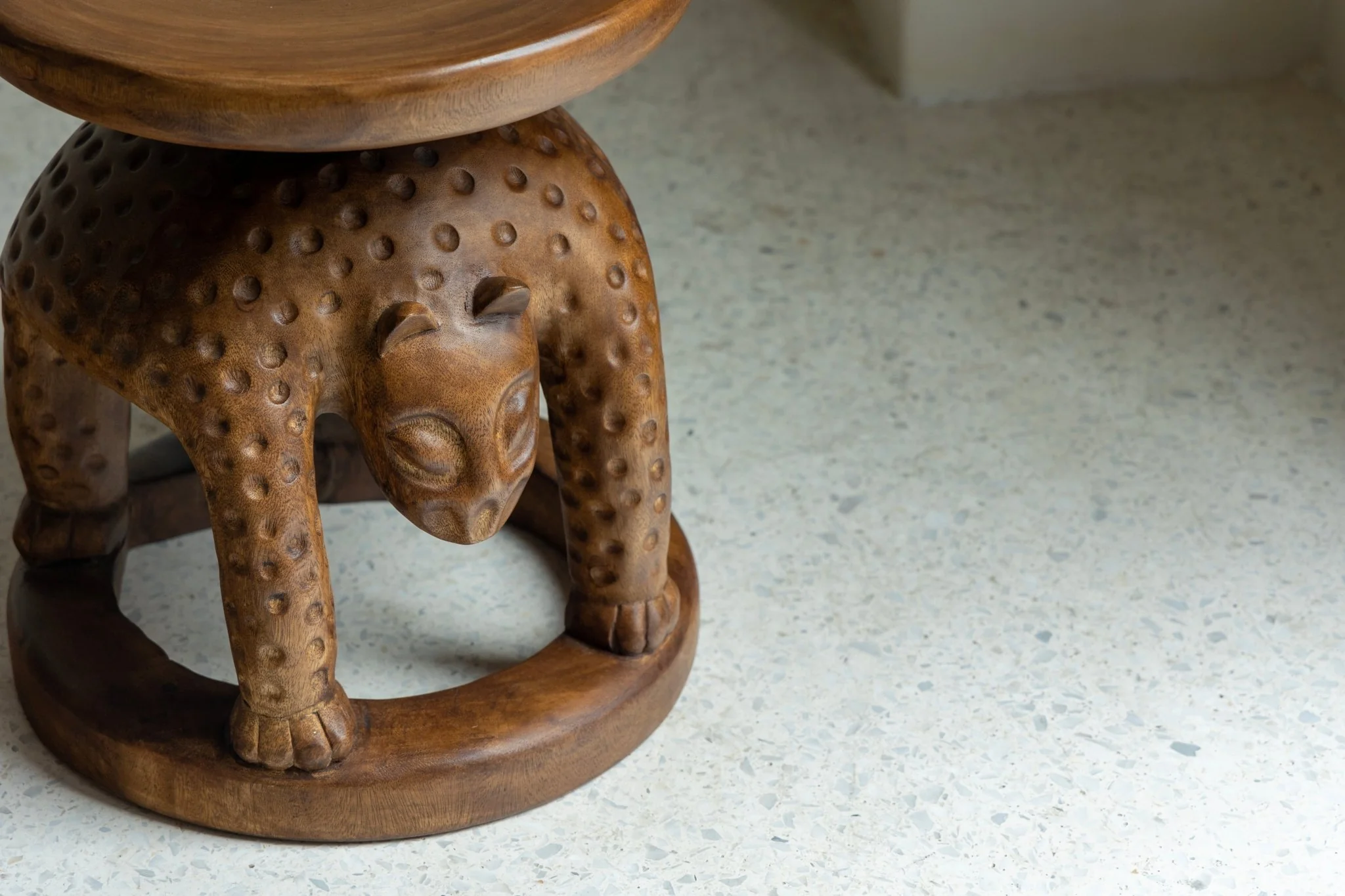Tribal Sculptural End Table - Image 4