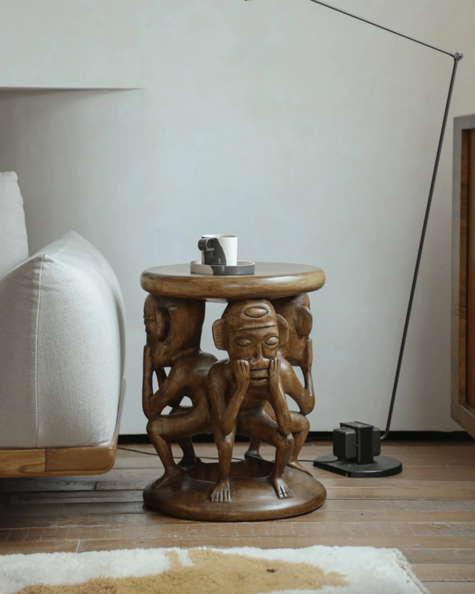 Tribal Sculptural End Table - Image 9