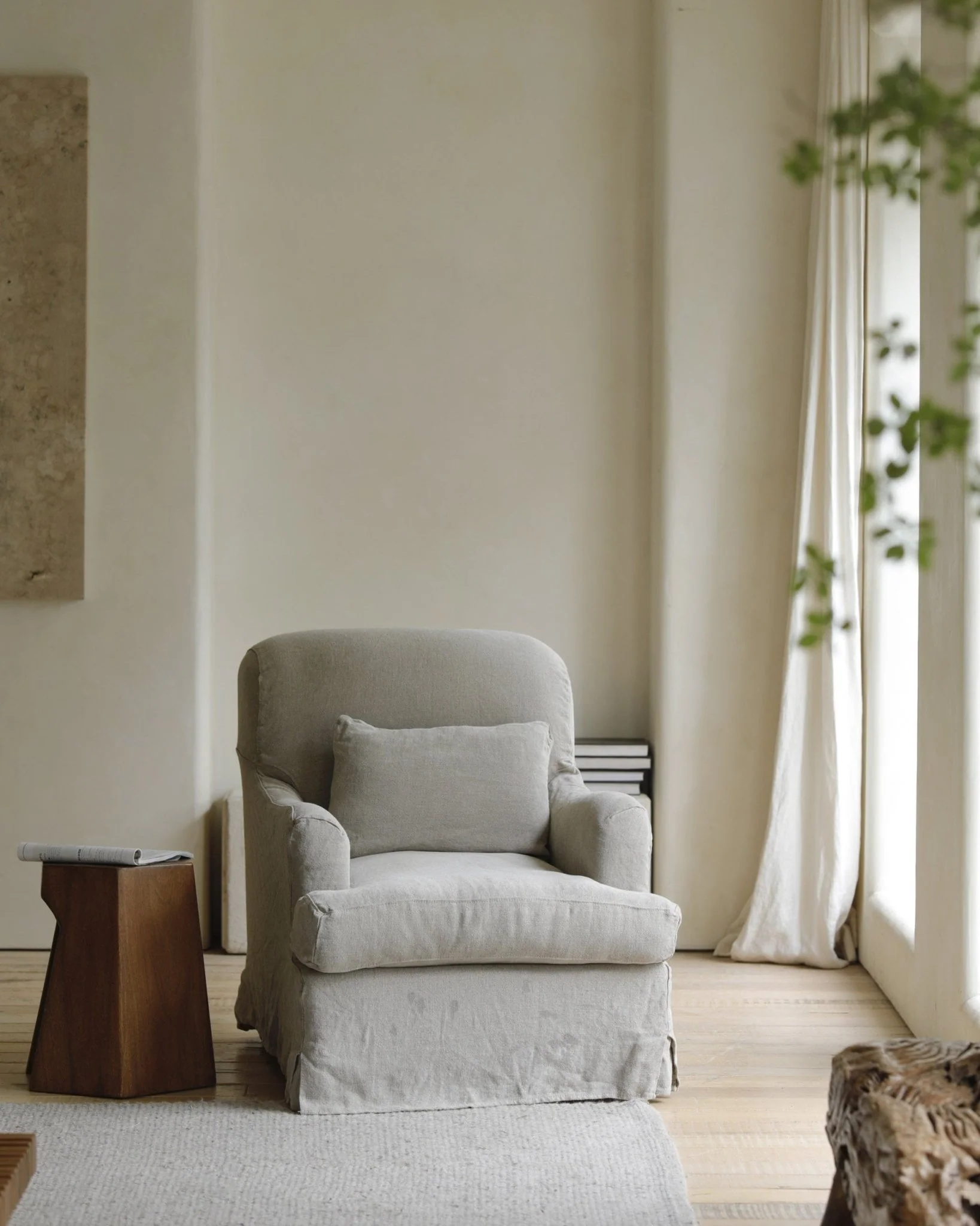 Zone Slipcover Armchair - Image 9